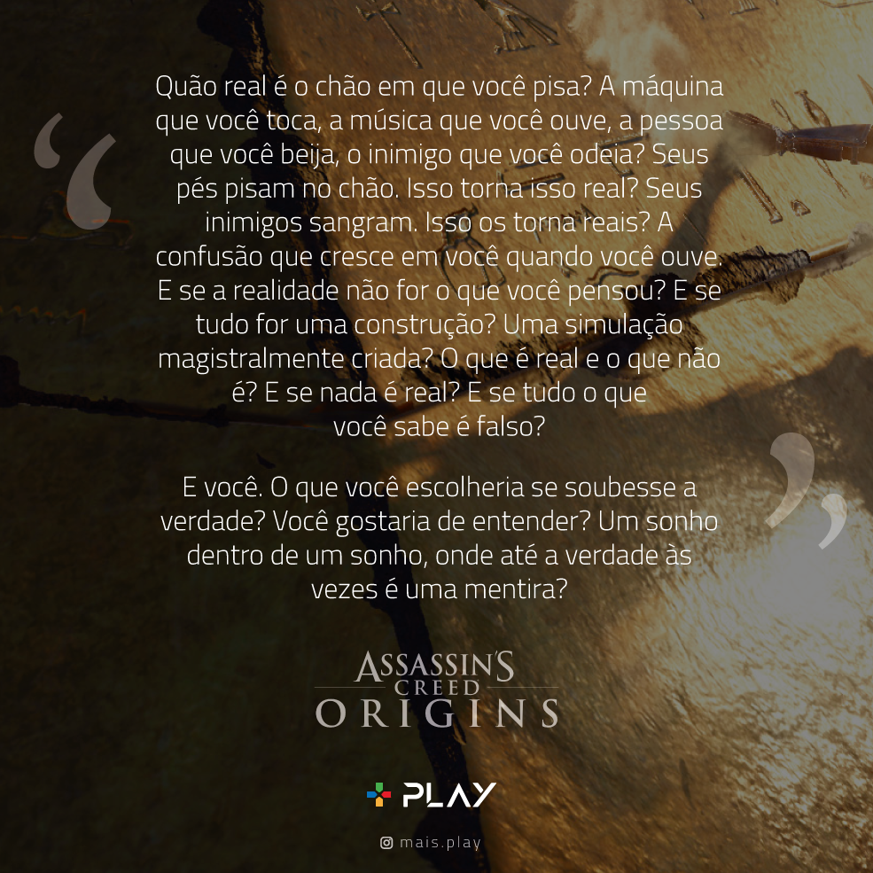 Frases Inspiradoras Assassins Creed Origins Mais Play