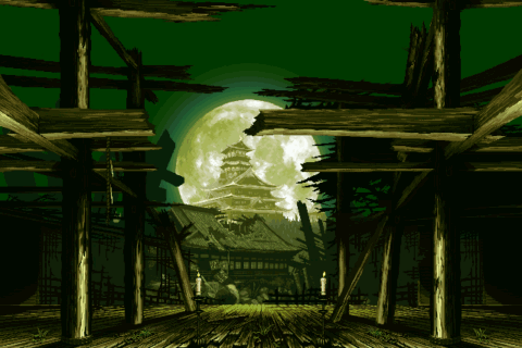 Cenas animadas de backgrounds de games de luta, fantástico!