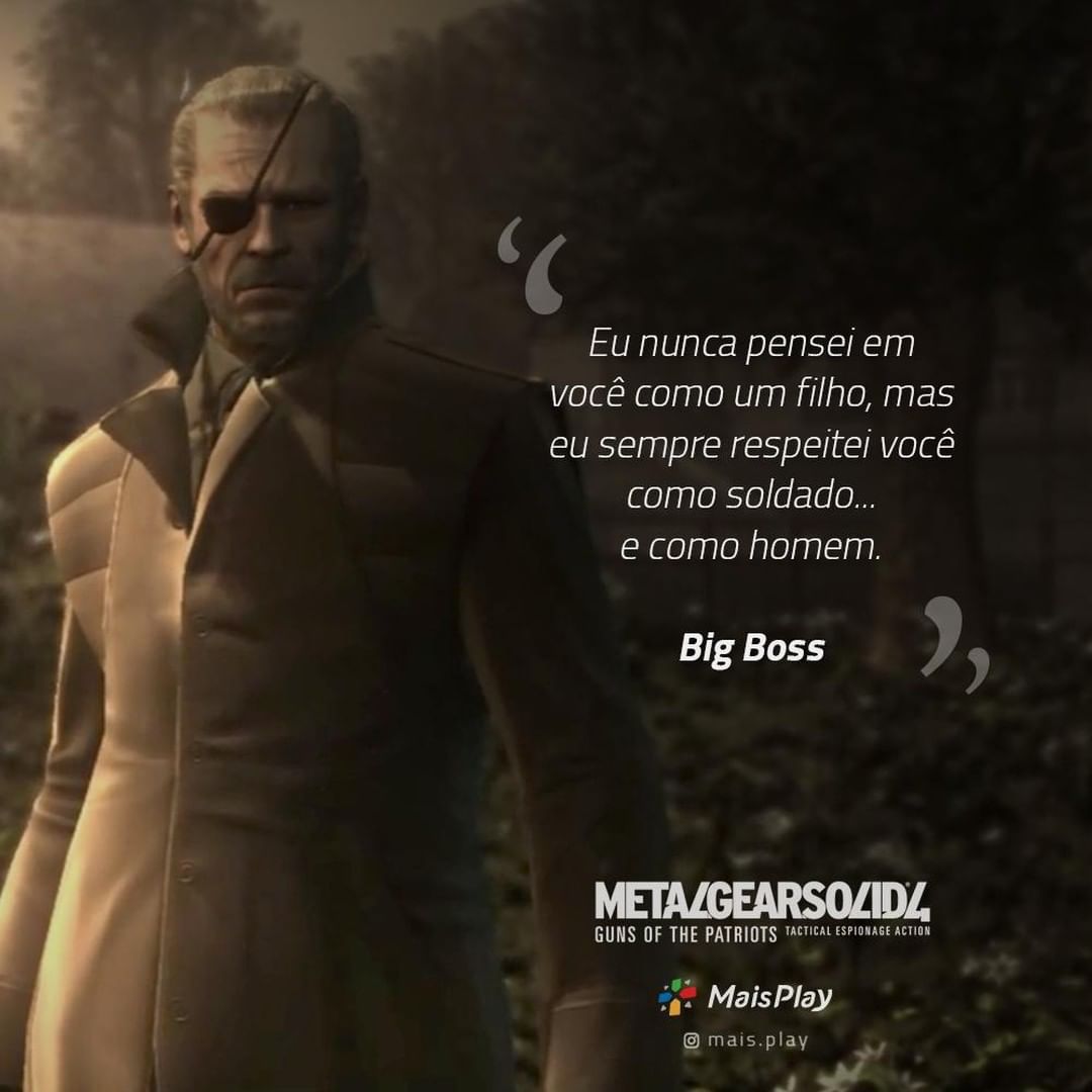 13 Frases de acontecimentos importantes de Metal Gear Solid 4 para você  recordar - Mais Play