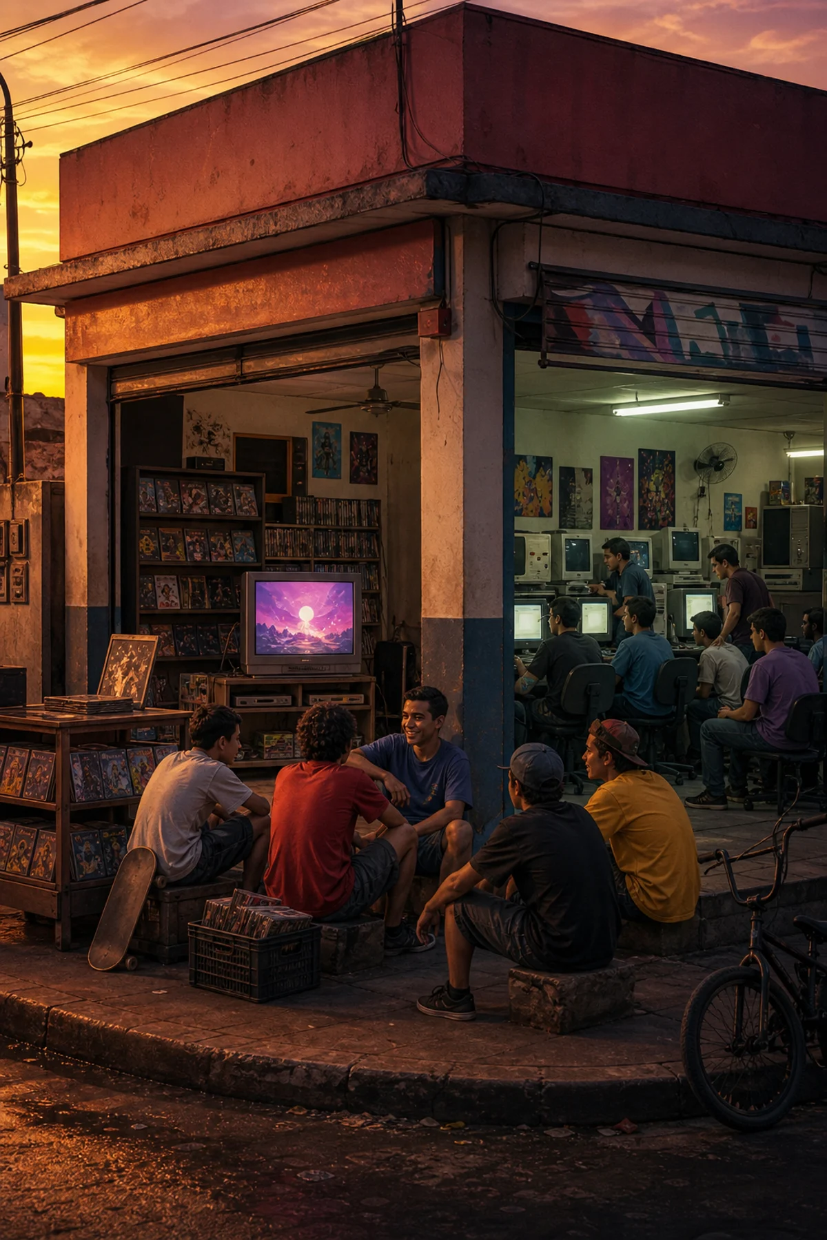 Cultura geek brasileira formada por locadoras, lan houses, TV aberta, revistas e animes