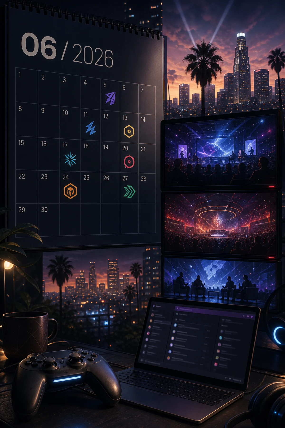 Calendário do Summer Game Fest 2026 e eventos digitais de junho