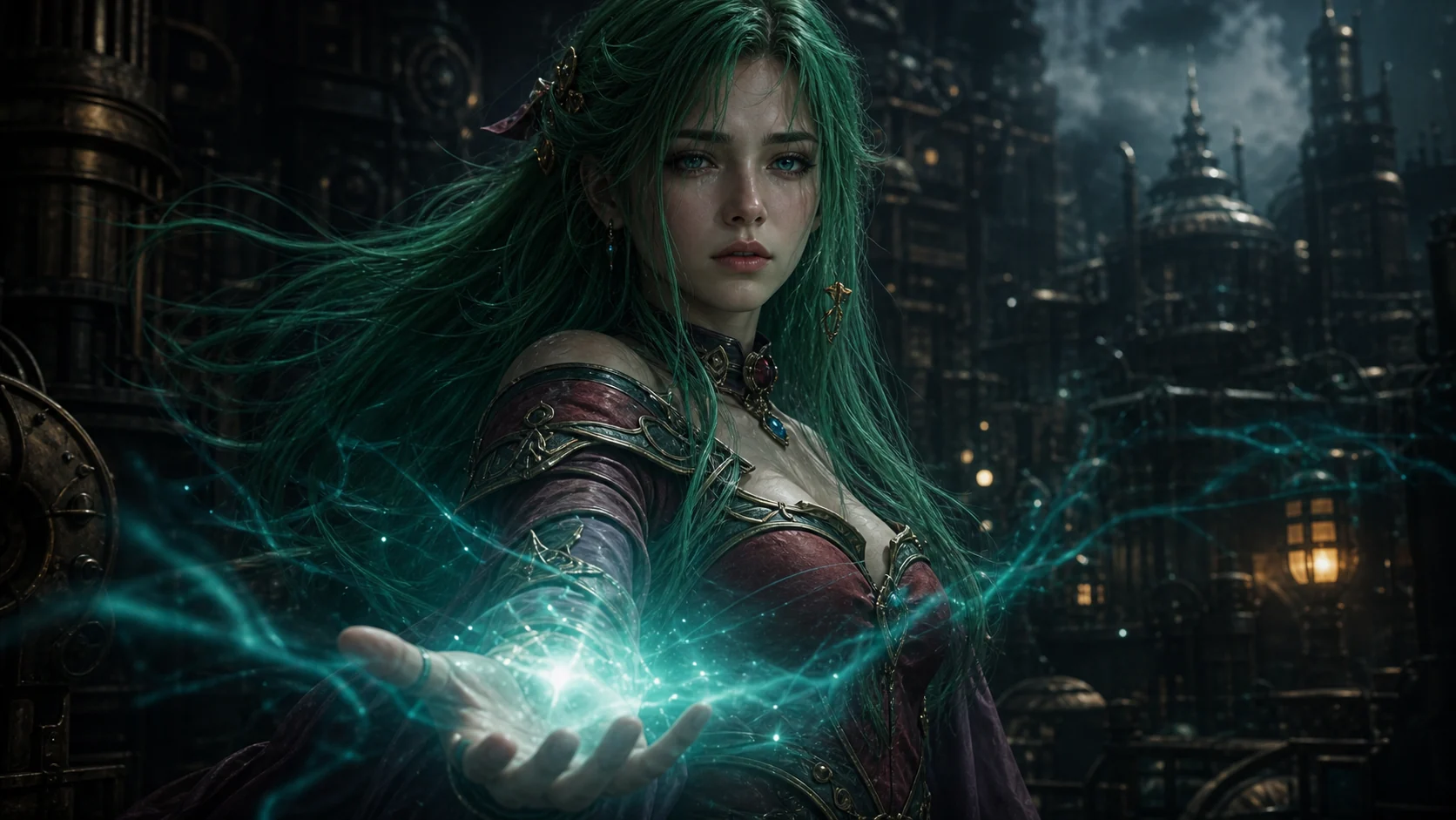 Heroína de fantasia steampunk com energia mágica Terra Branford de Final Fantasy VI, a primeira protagonista feminina complexa de um RPG mainstream, cuja busca pelo significado do amor define o arco mais bem escrito do jogo