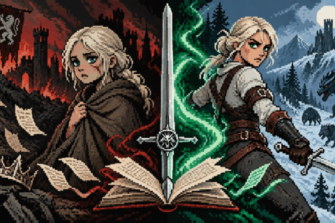 As diferenças de Ciri no jogo e nos livros de The Witcher
