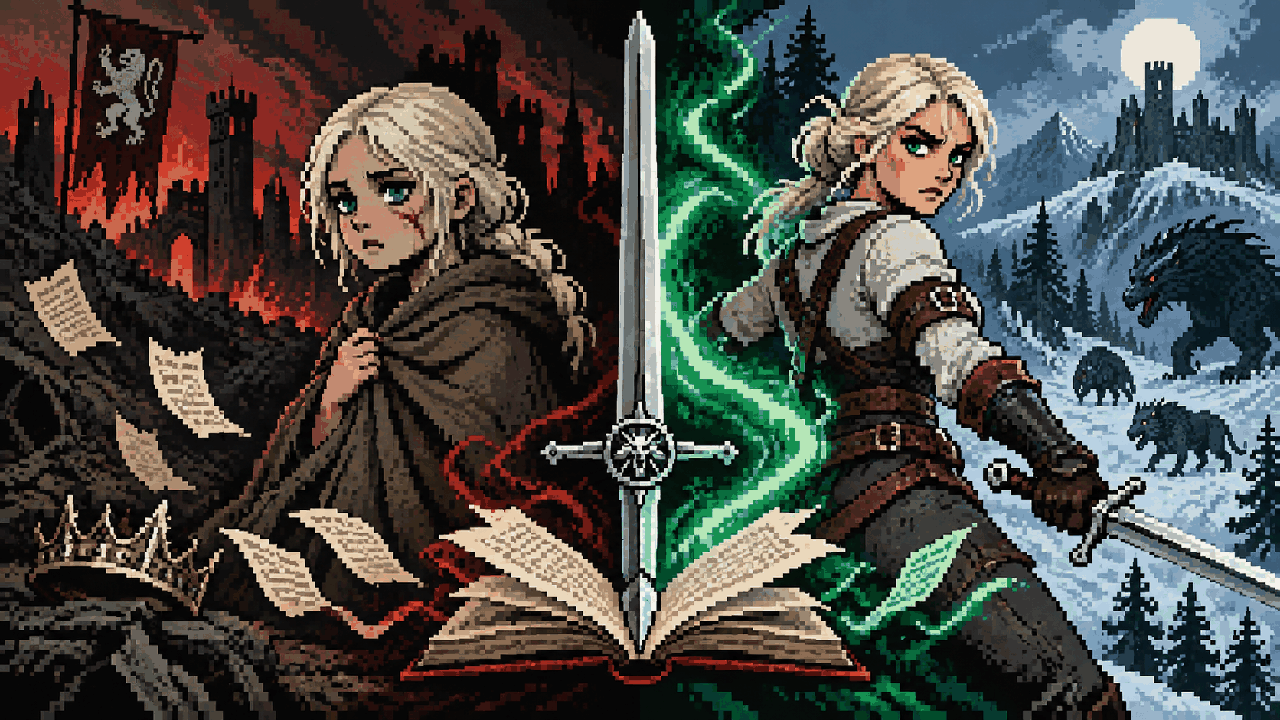 As diferenças de Ciri no jogo e nos livros de The Witcher