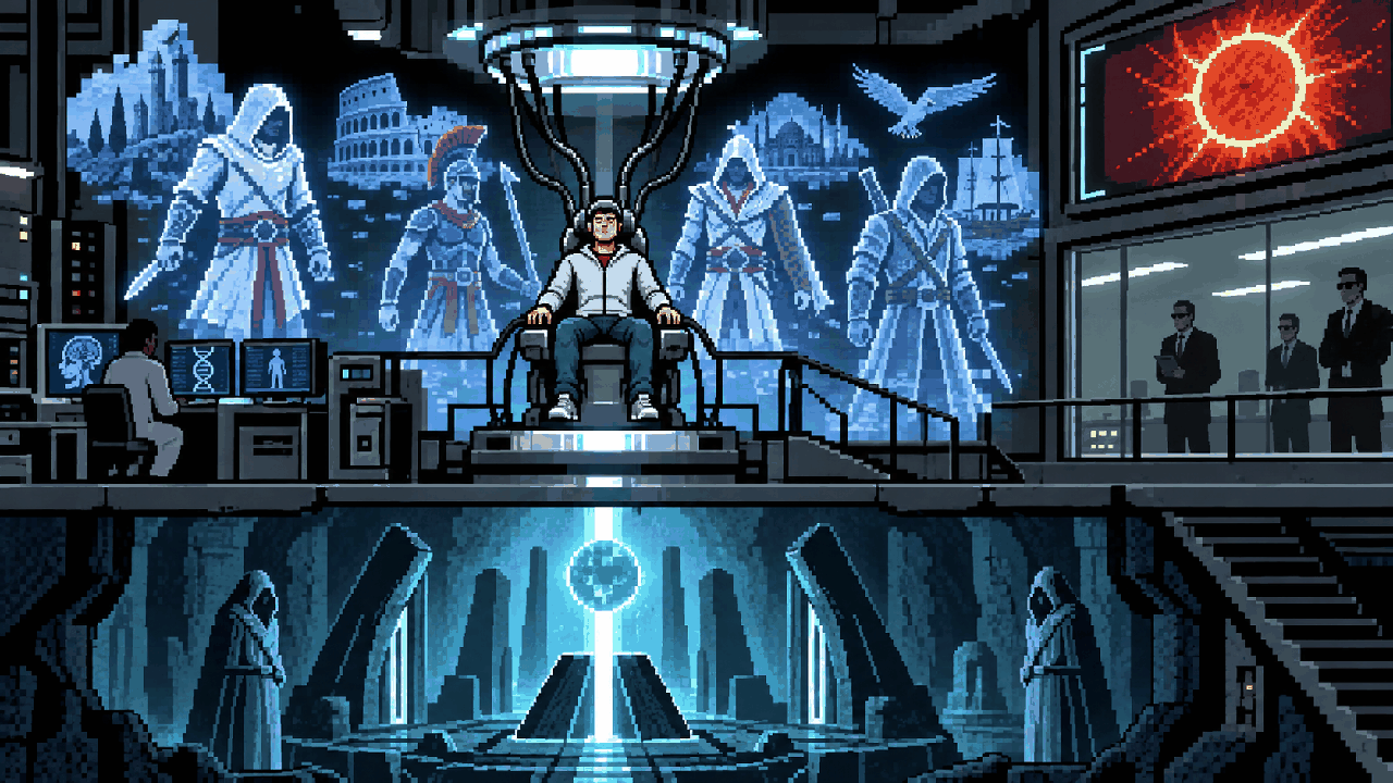 Desmond Miles e o Animus em Assassin's Creed