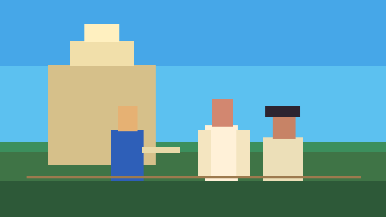 Herói e princesa diante de castelo em fantasia clássica representando crescimento e perda em pixel art retrô