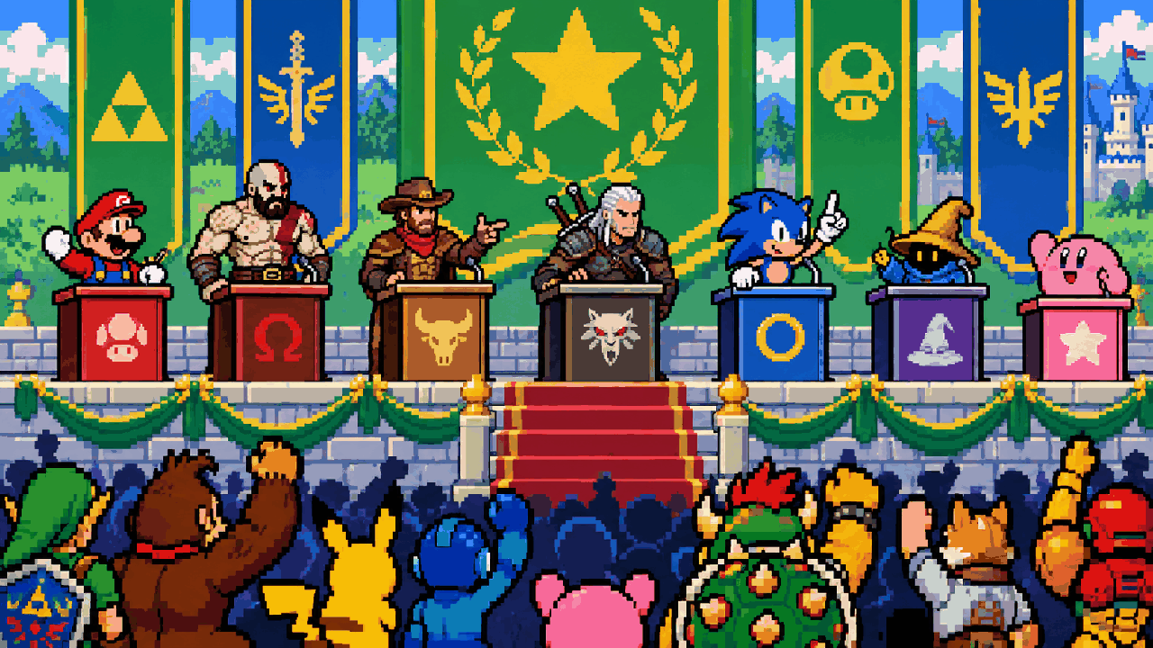 Se personagens dos games fossem candidatos a presidente do Brasil