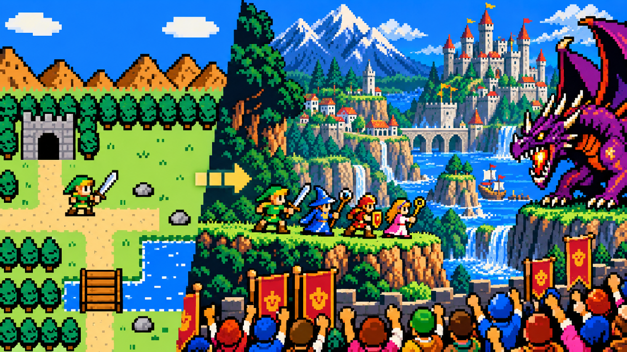 Evolucao de um primeiro jogo simples para uma sequencia grandiosa