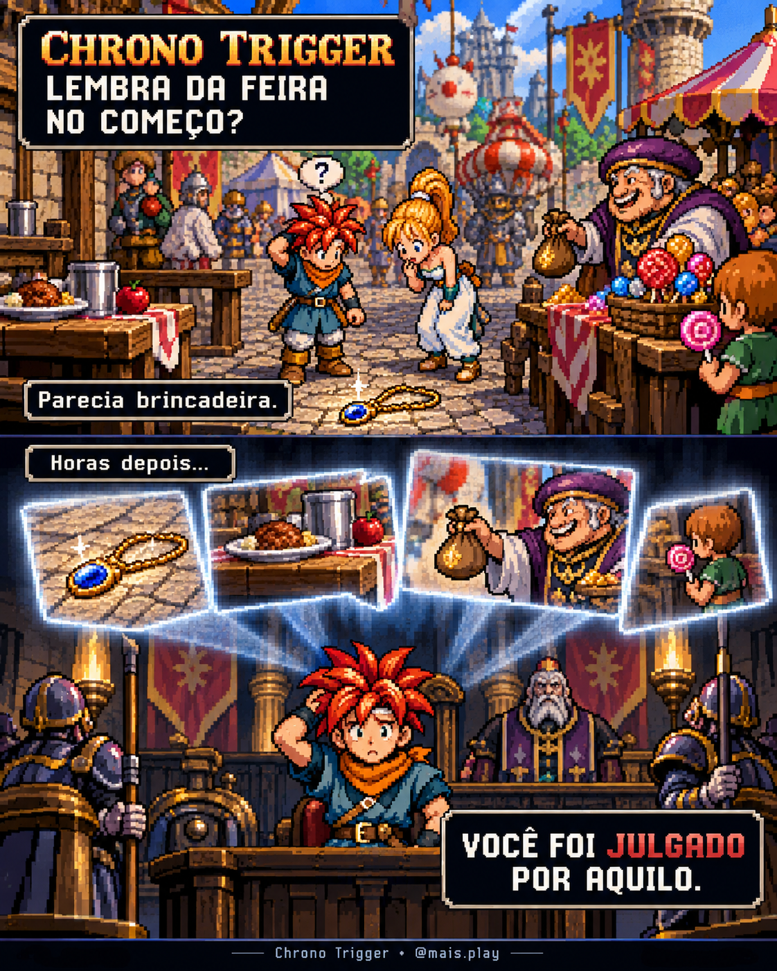 Crono sendo julgado por ações realizadas na feira