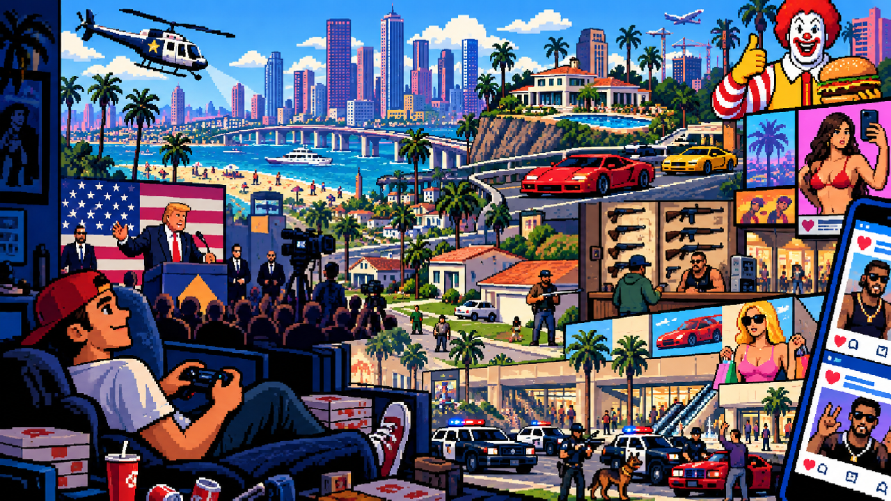Por que GTA sempre foi uma sátira dos Estados Unidos?