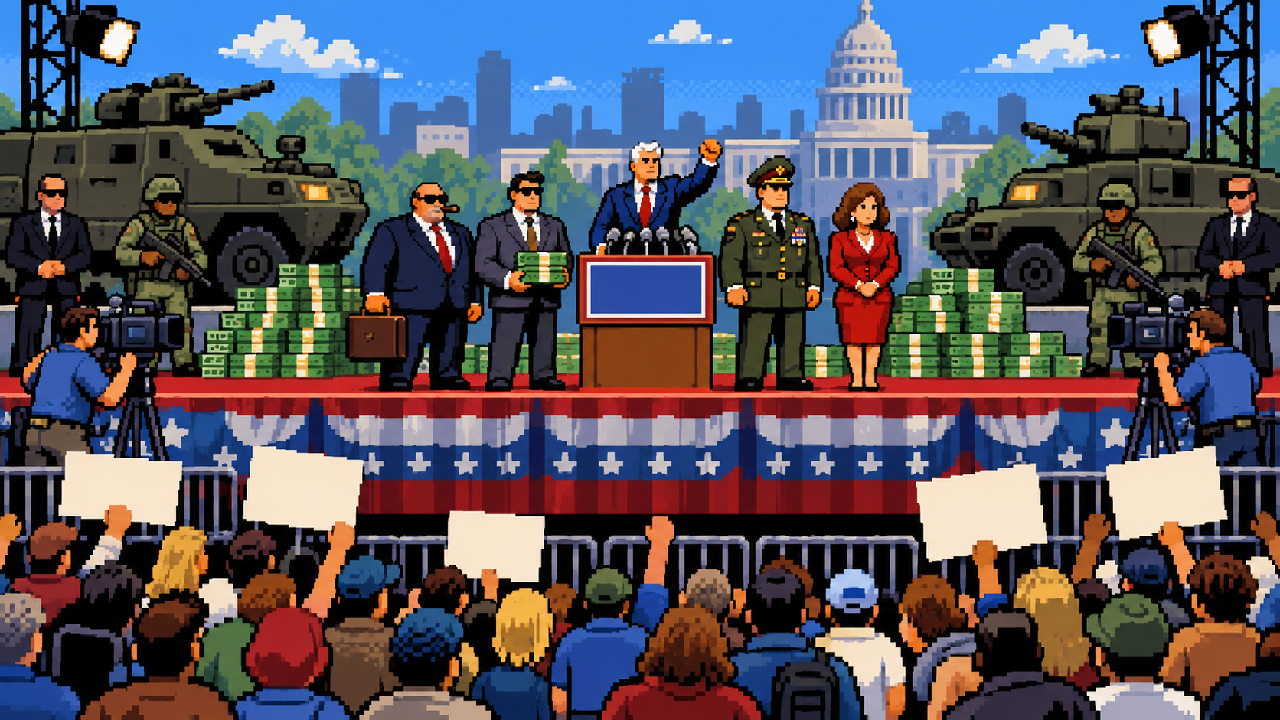 Política polícia mídia e corporações dividem o mesmo palco em GTA