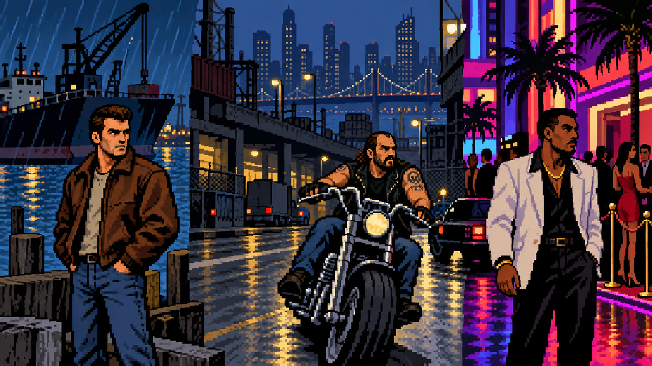 Niko Bellic Johnny Klebitz e Luis Lopez em Liberty City
