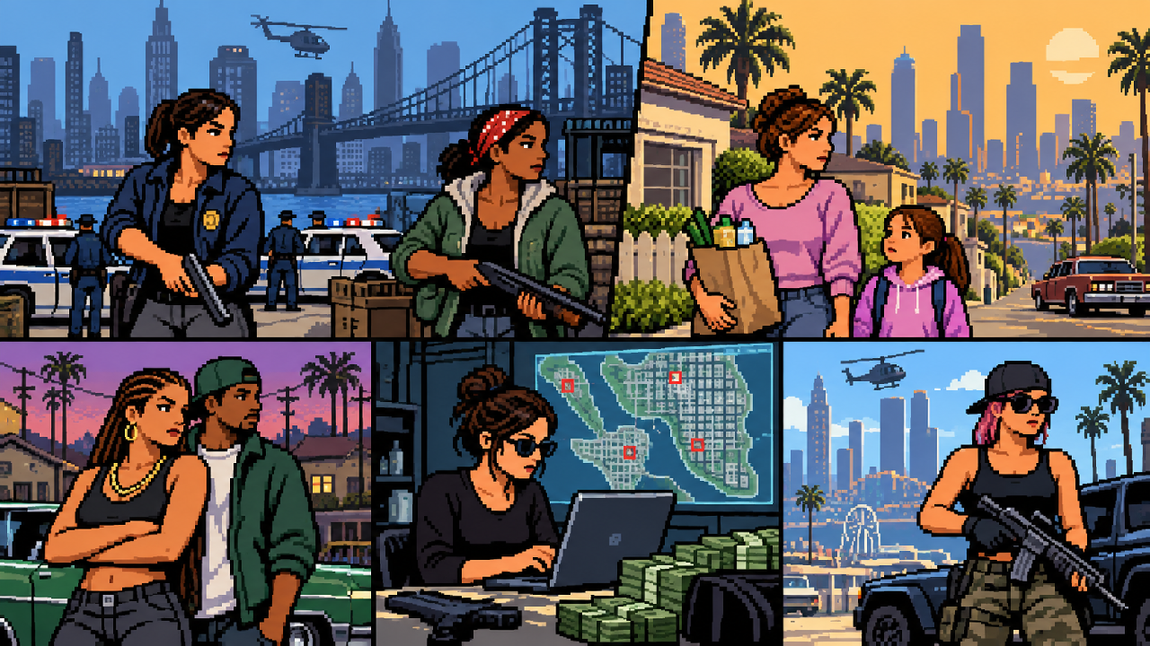 Mulheres de GTA IV GTA V e GTA Online